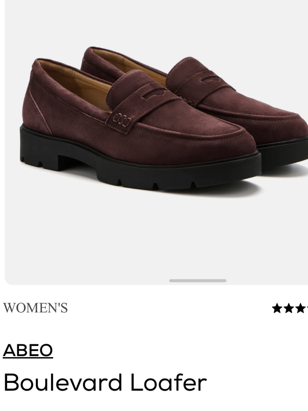 ABEO Boulevard Loafer COLOR: CHOCOLATE SUEDE size 8